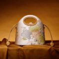 10_Printed_Jacquard_Lotus_Khaki_Drawstring_Bucket_Bag_LD120670