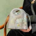 2_Printed_Jacquard_Lotus_Gray_Drawstring_Bucket_Bag_LD120670