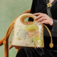 7f_Printed_Jacquard_Lotus_Khaki_Drawstring_Bucket_Bag_LD120670