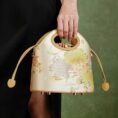 8a_Printed_Jacquard_Lotus_Khaki_Drawstring_Bucket_Bag_LD120670