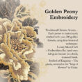 Embroidery-Leather-Black-Lady-Bag-Gold-Peony-Detail