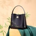 Xiangyunsha_Silk_Bamboo_Print_Crossbody_Bucket_Bag_YS120757_2